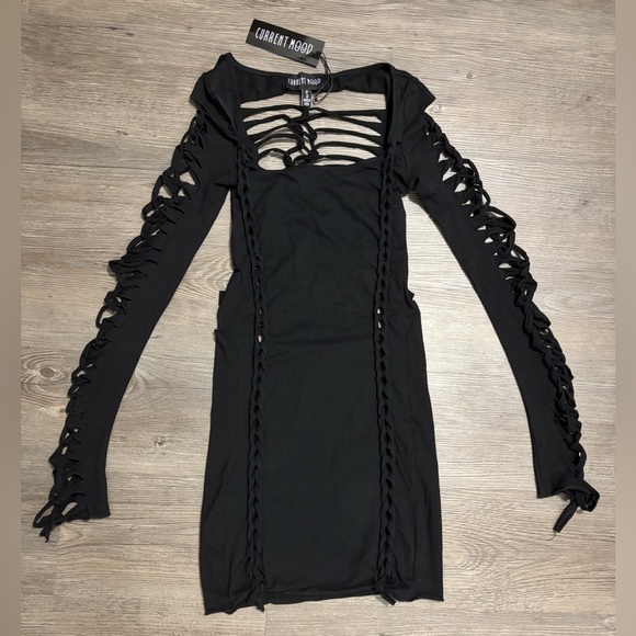 Dolls Kill Dresses & Skirts - NWT Dolls Kill / Current Mood Black Alternative Spells Cut-Out Dress